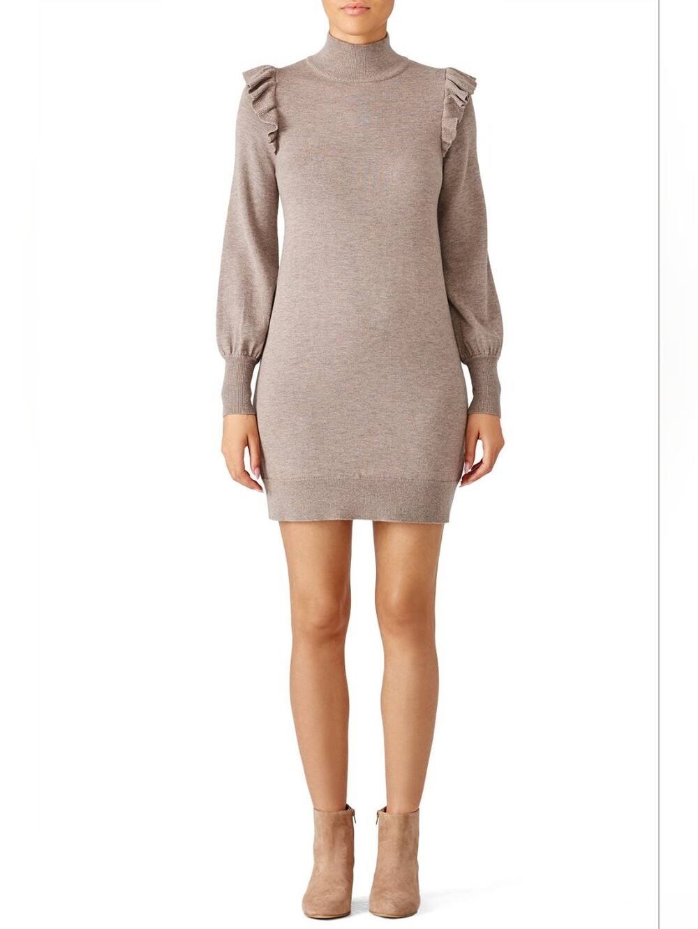 Joie Catriona Turtleneck Dress Wool Cashmere Blend Size M